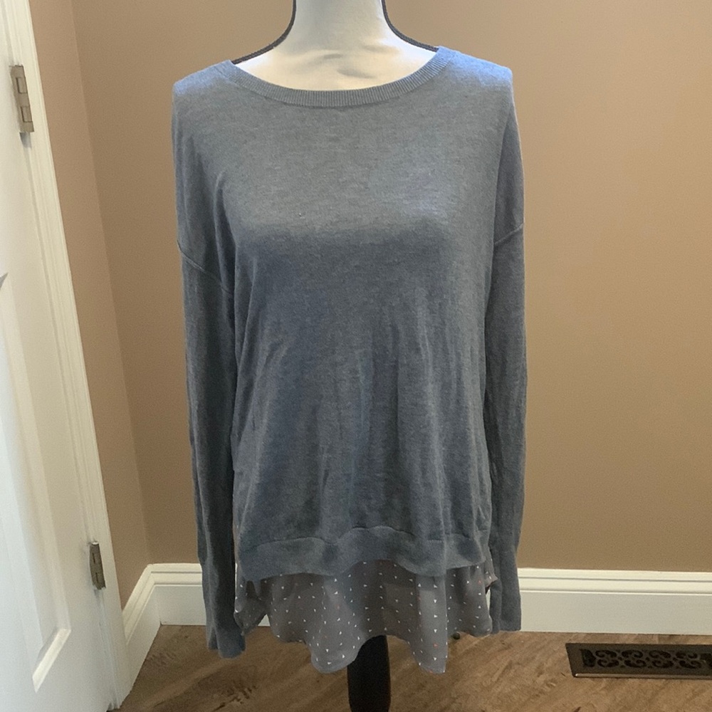 Check out back!! Halogen layered look sweater